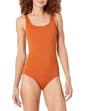 Women's One-Piece Coverage Swimsuit (Available in Plus Size), Terracotta, 20 Women's One-Piece Coverage Swimsuit (Available in Plus Size), Terracotta, 20
