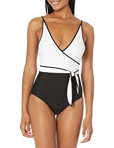 Women's One Piece Swimsuit, Black, 12