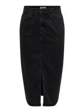 Women's Onlbianca Midi Skirt DNM Rea Noos, Washed Black, XL Women's Onlbianca Midi Skirt DNM Rea Noos, Washed Black, XL