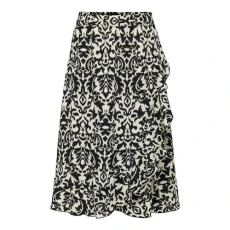 Women's Onlcarly Flounce Long Skirt WVN Noos midi, Black, XS