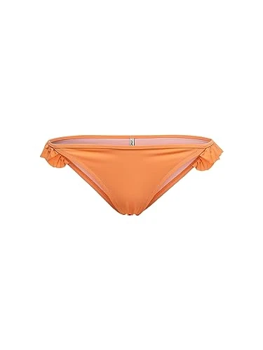 Women's ONLMALLORCA Brief Bikini Bottoms, Canteloupe, M