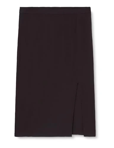 Women's Onlpiper Life Midi Slit Skirt Noos Ptm, Black, 3XL