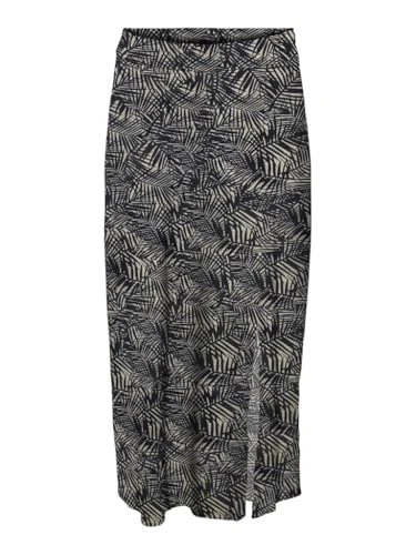 Women's Onlpiper Life Midi Slit Skirt Noos Ptm, Black, XXL