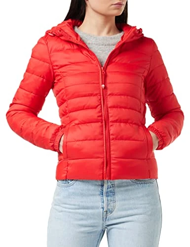 Women's Onltahoe Hood Jacket OTW Noos, High Risk Red, S