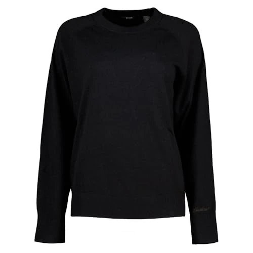 Women's Original Crew Neck Sweater Crewneck, Beautiful Black, M