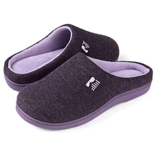 Women's Original Two-Tone Memory Foam Slipper, Size 5/6 UK Women, Eggplant