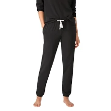 Women's Originals Comfywear French Terry Joggers, Lightweight Lounge Pants, 28" Pajama Bottom, Black, Large