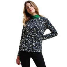 Womens Orla Kiely Long Sleeve Winter T-Shirt - Berry Bubble Blue - 20