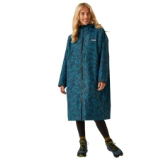 Womens Orla Kiely Waterproof Fleece Changing Robe - Birdy Blue Womens Orla Kiely Waterproof Fleece Changing Robe - Birdy Blue