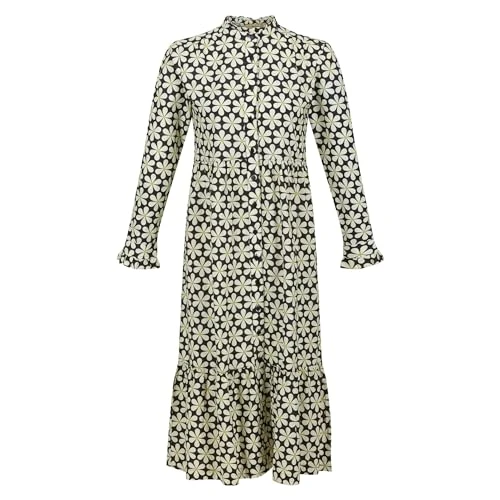 Women's Orla Midikleid Casual Dress, Black (Daisy), 12