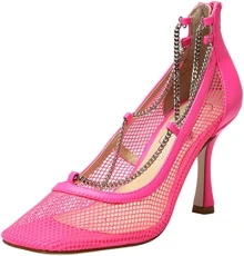 Women's Orlanda Pump, Neon Pink Fishnet, 3.5 UK