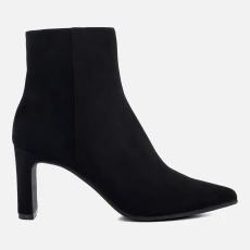 Womens Ottaly Suede Heeled Boots - UK - Black
