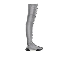 Womens Over the Knee Boots Grey 7 (40)
