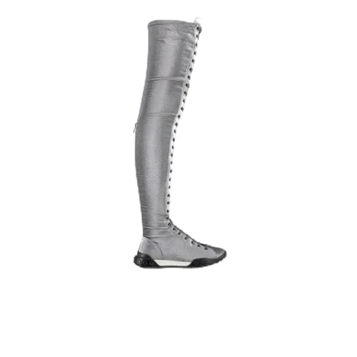 Womens Over the Knee Boots Grey 7 (40)