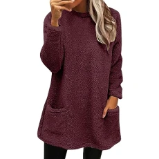Womens Oversized Jumper Cropped Zip Up Hoodie Jumpers Leaving Gifts for Colleagues Women Workout Running Womens Winter Coat Loose Wool Jacket Long Sleeved Jumper with Pockets Sale Clearance