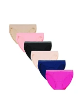 Women's Pack, ComfortFlex Fit Panties, Seamless Underwear, 6-Pack Bikini Style, Assorted Colors, L (Pack of 6) Women's Pack, ComfortFlex Fit Panties, Seamless Underwear, 6-Pack Bikini Style, Assorted Colors, L (Pack of 6)