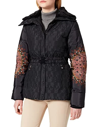 Women's Padded Aggu Coat with Mandala Sleeves 38