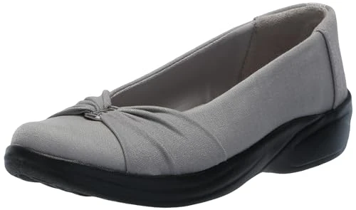 Women's Paige Machine Washable Slip on Loafer, Grey Fabric, 6.5 UK