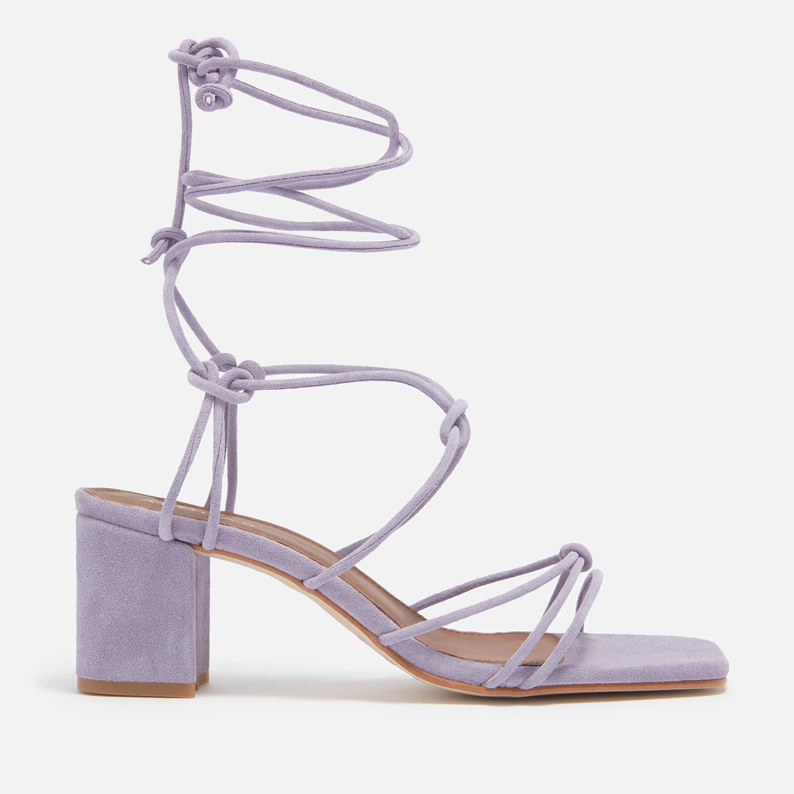 Womens Paloma Suede Sandals - Purple