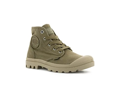 Women's Pampa Hi Boot, Vegan Canvas Lace Up Boot, Olive, 9.5 Women/9.5 Men