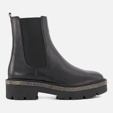 Womens Panics Leather Chelsea Boots - UK - Black