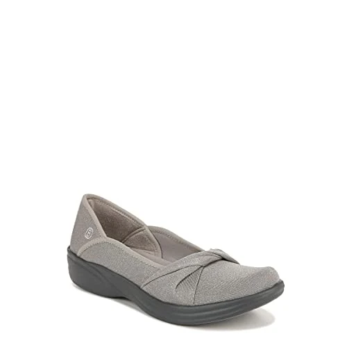 Women's Paris Slip-ons Loafer, Silver Grey, 4 UK