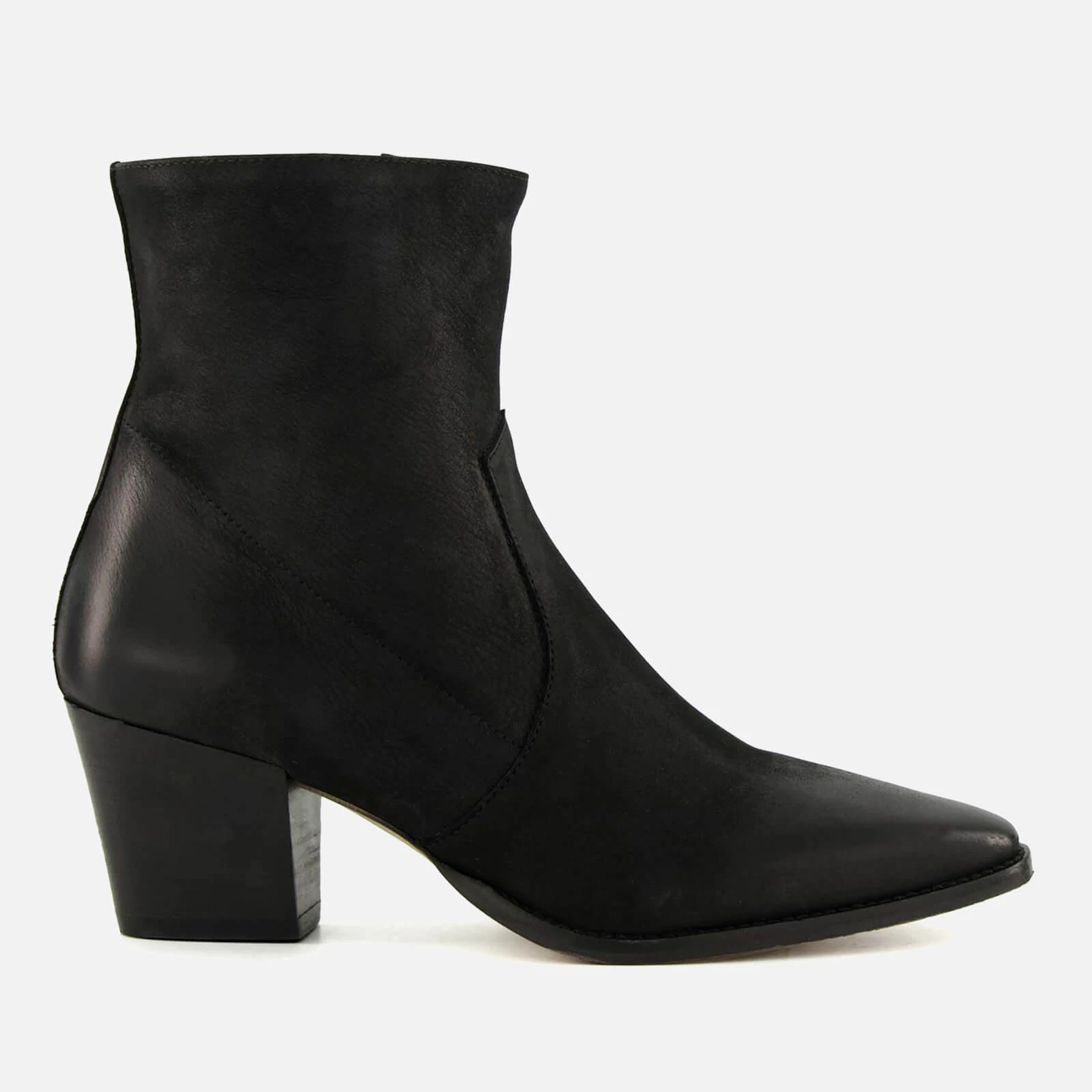 Womens Pastern Suede Western Boots - UK - Black