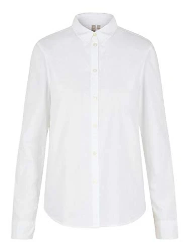 Women's Pcirena Oxford Shirt Noos Blouse, White (Bright White Bright White), M UK