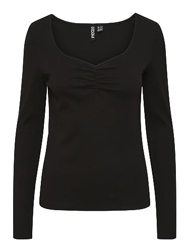 Women's Pctania Ls Top Noos Bc Long Sleeve Shirt, Black, L