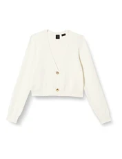 Women's Pentathlon Cardigan COSTINA CR Henley Shirt, Z07_Bianco SETA, M Women's Pentathlon Cardigan COSTINA CR Henley Shirt, Z07_Bianco SETA, M