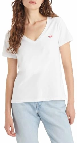 Women's Perfect V-Neck T-Shirt, White +, M