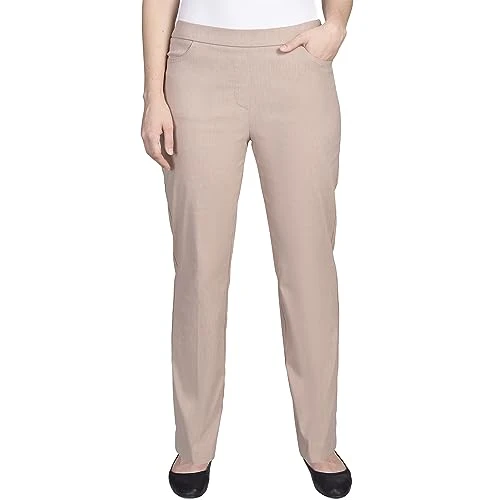 Women's Petite Proportioned Medium Allure Slim Pant, Tan, 6