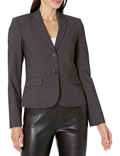 Women's Petite Two Button Lux Blazer