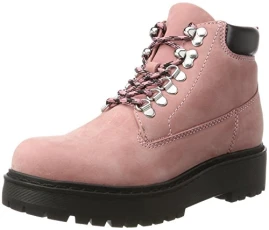 Women's Pevio Combat Boots, Pink (Pink Miscellaneous), 3 UK Women's Pevio Combat Boots, Pink (Pink Miscellaneous), 3 UK