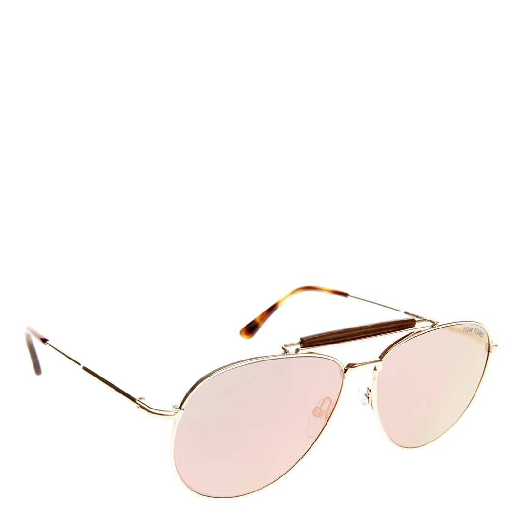 Womens Pink Sean Sunglasses 60mm - Gold