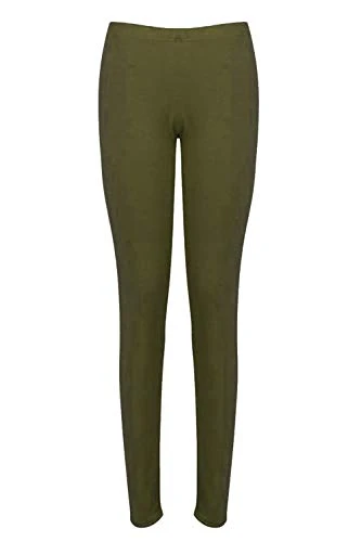 Womens Plain Basic Trousers Full Ankle Length Stretch Jeggings Leggings