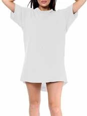 ® Women’s Plain Cotton Night Wear Long T-shirt soft and comfy Nightdress for ladies With Front Pocket Crew Neck Short Sleeves Nightie Sleepwear Top plus Sizes UK=S-3XL White ® Women’s Plain Cotton Night Wear Long T-shirt soft and comfy Nightdress for ladies With Front Pocket Crew Neck Short Sleeves Nightie Sleepwear Top plus Sizes UK=S-3XL White
