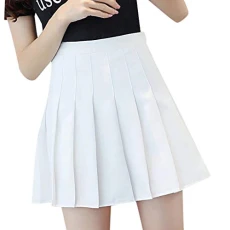 Women's Pleated Half Bodies Skirt High Waist Tunic Skirt Casual Tennis Skirt Slim Solid Color A-Line Summer Beach Swing Skirt Fashion Skirt Girl Bathing Suit Cover Up Skirt(White,XL) Women's Pleated Half Bodies Skirt High Waist Tunic Skirt Casual Tennis Skirt Slim Solid Color A-Line Summer Beach Swing Skirt Fashion Skirt Girl Bathing Suit Cover Up Skirt(White,XL)