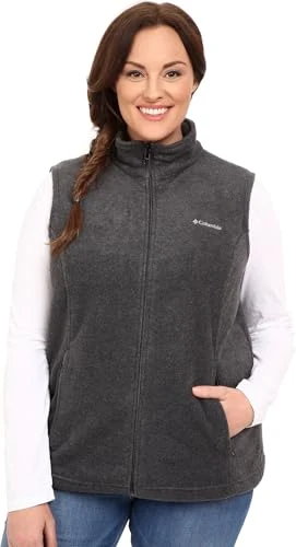 Women's Plus-size Benton Springs Fleece Vest, black, XXL UK