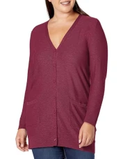 Women's Plus Size Contessa Cardi Ll Cardigan Sweater, Purple Dahlia, 30-32 Women's Plus Size Contessa Cardi Ll Cardigan Sweater, Purple Dahlia, 30-32