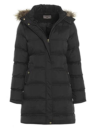 Women's Plus Size Padded Coat, Sizes, 18, 20, 22, 24 (UK - 20, Black)