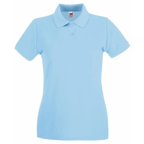 Women's Polo Shirt multicolour Sky Blue X-Large
