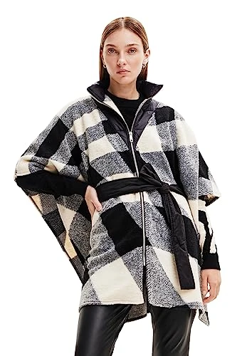 Women's Poncho_Wolgery Milan, Black, One Size