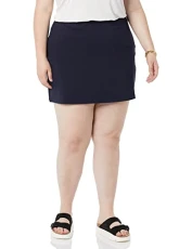 Women's Ponte A-line Mini Skirt (Previously Daily Ritual), Navy, XXL Women's Ponte A-line Mini Skirt (Previously Daily Ritual), Navy, XXL