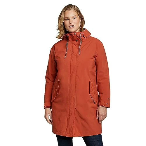 Women's Port Townsend Trench Trenchcoat, Red Clay, L