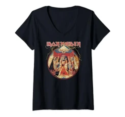 Womens - Powerslave Lightning Circle V-Neck T-Shirt Womens - Powerslave Lightning Circle V-Neck T-Shirt