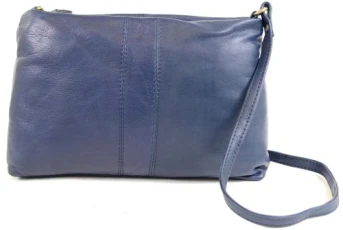 Womens Premium Leather Shoulder/Cross Body Bag - Teal Blue Womens Premium Leather Shoulder/Cross Body Bag - Teal Blue