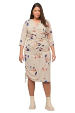 Women's Printed Jersey Skirt with Drawstring, Popcorn, 28-30