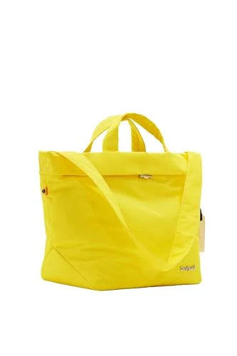 Women's priori Lituania ACCESSORIES NYLON SHOPPING BAG, yellow, One size