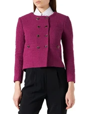 Women's PROCIONE Cardigan Cachemire LA Sweater, W45_Viola Magenta, XXL Women's PROCIONE Cardigan Cachemire LA Sweater, W45_Viola Magenta, XXL
